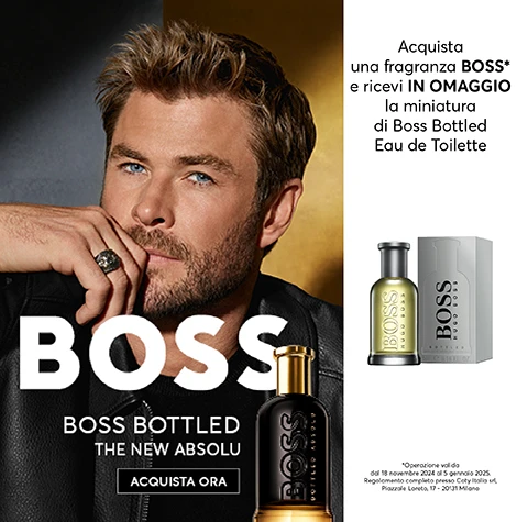 In regalo la miniatura di Boss Bottled EDT